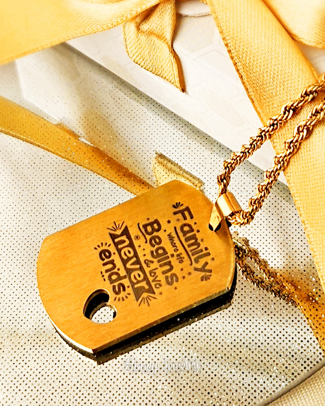 COLLAR PLACA FOTOGRABADO + CADENA GRUESA