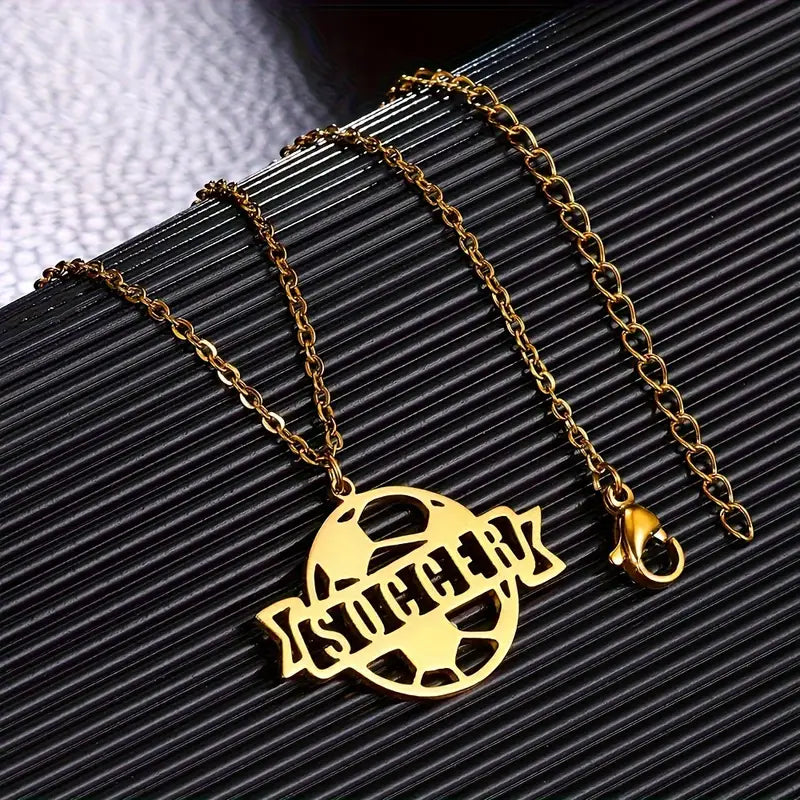 COLLAR CON NOMBRE Y PELOTA DE FUTBOL