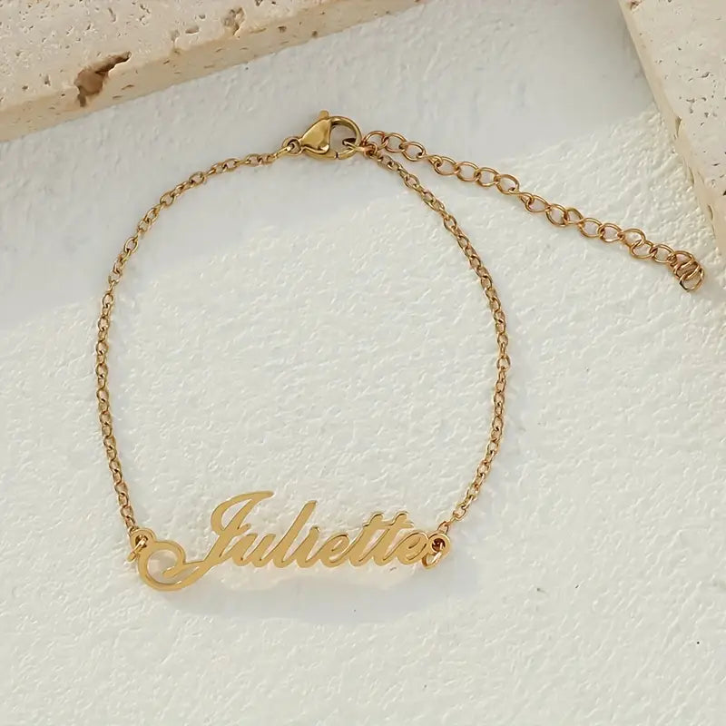 TOBILLERA CON NOMBRE CADENA FINA