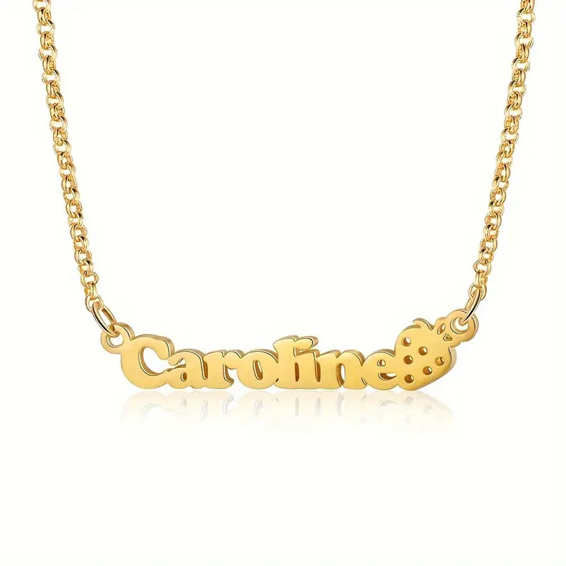 COLLAR CON NOMBRE CLÁSICO CON FRESITA