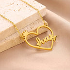 COLLAR CON NOMBRE MARCO CORAZON EMOJI CORONA Y MARIPOSA