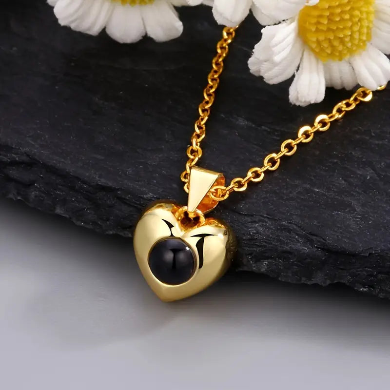 PRE ORDEN - COLLAR CORAZÓN CON FOTO PROYECCION