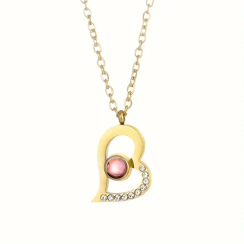 PRE ORDEN - COLLAR CORAZÓN CON FOTO PROYECCION