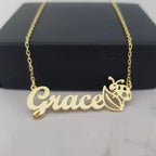 COLLAR CON NOMBRE Y MARIQUITA