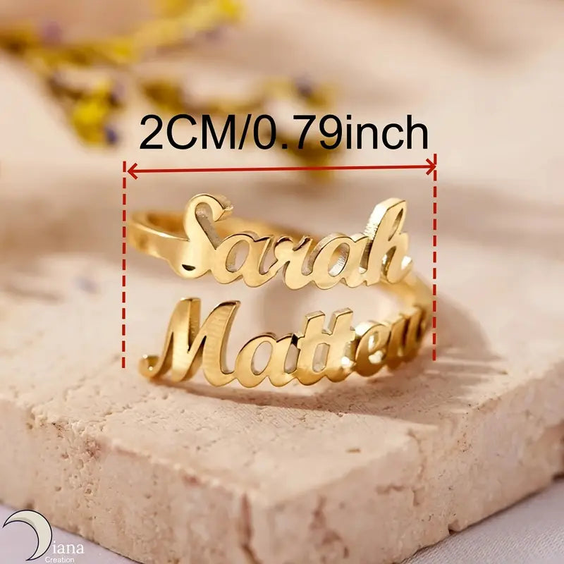 ANILLO CON DOS NOMBRES