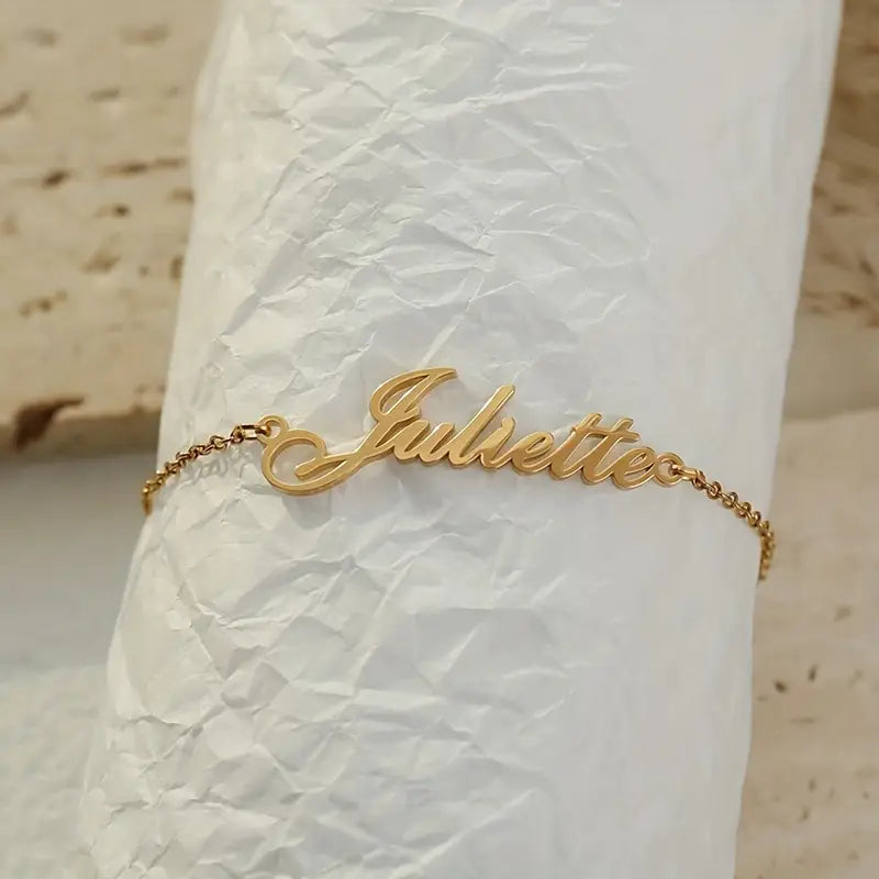 TOBILLERA CON NOMBRE CADENA FINA