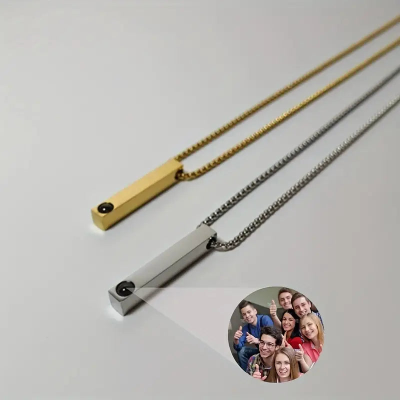 PRE ORDEN - COLLAR BARRITA CON FOTO PROYECCION