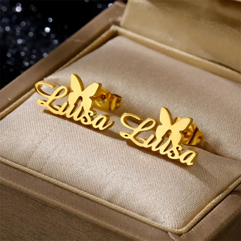 Maxi Hoops with Classic Name