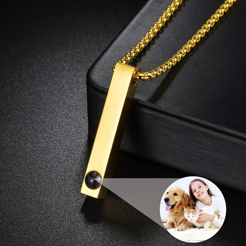 PRE ORDEN - COLLAR BARRITA CON FOTO PROYECCION