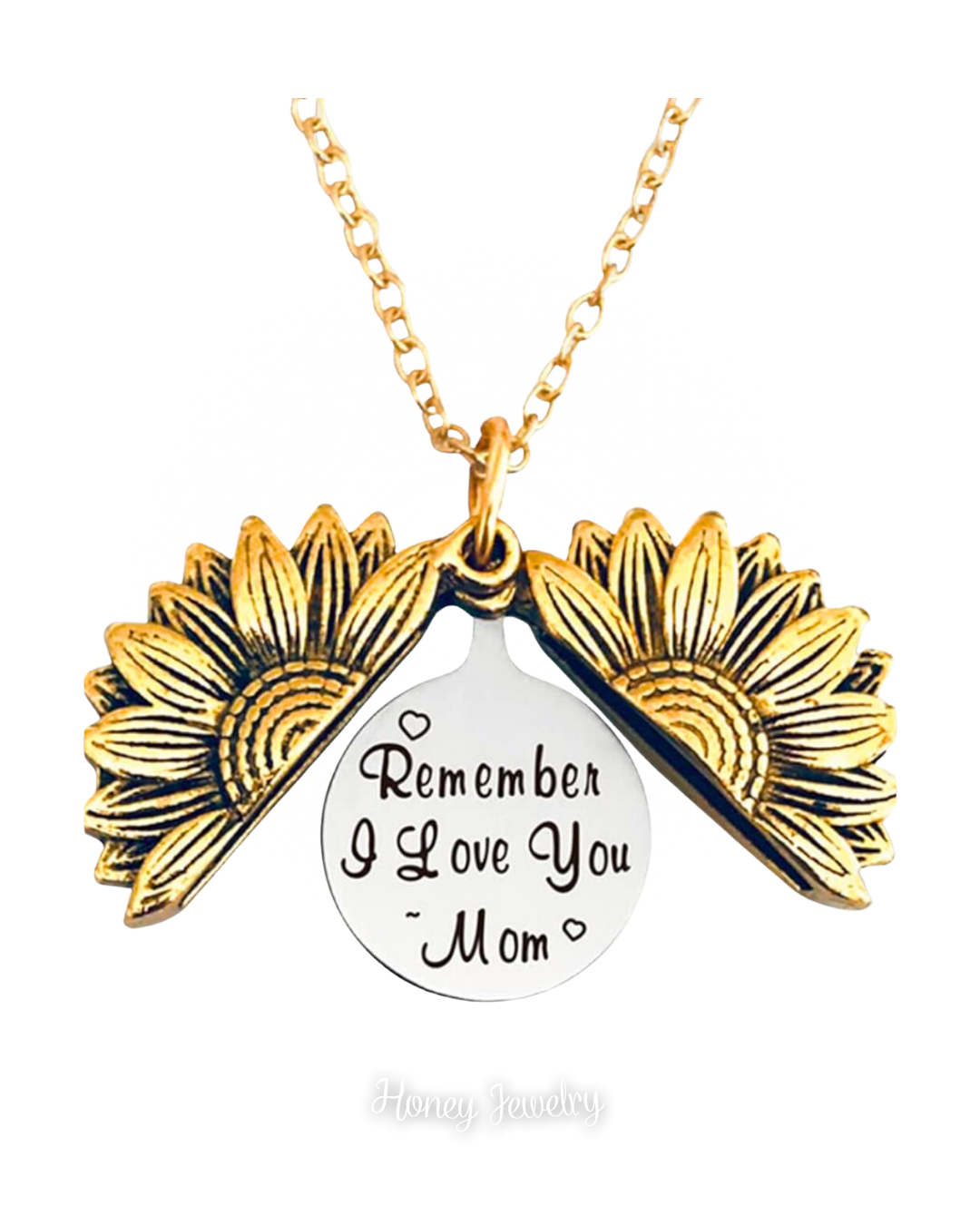 COLLAR RELICARIO GIRASOL MAMÁ