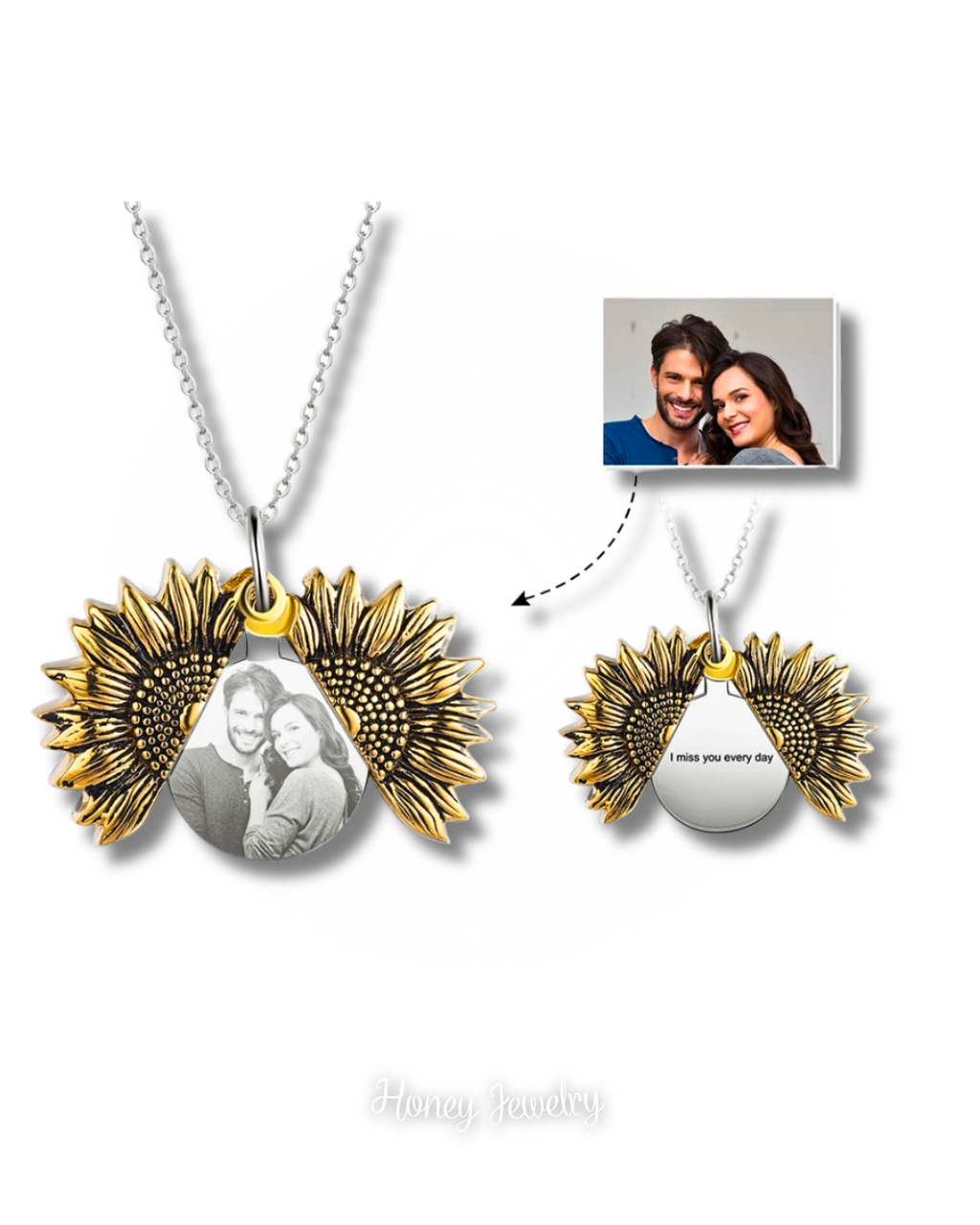 COLLAR RELICARIO GIRASOL