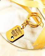 LLAVERO PLACA PERSONALIZADO CON TEXTO