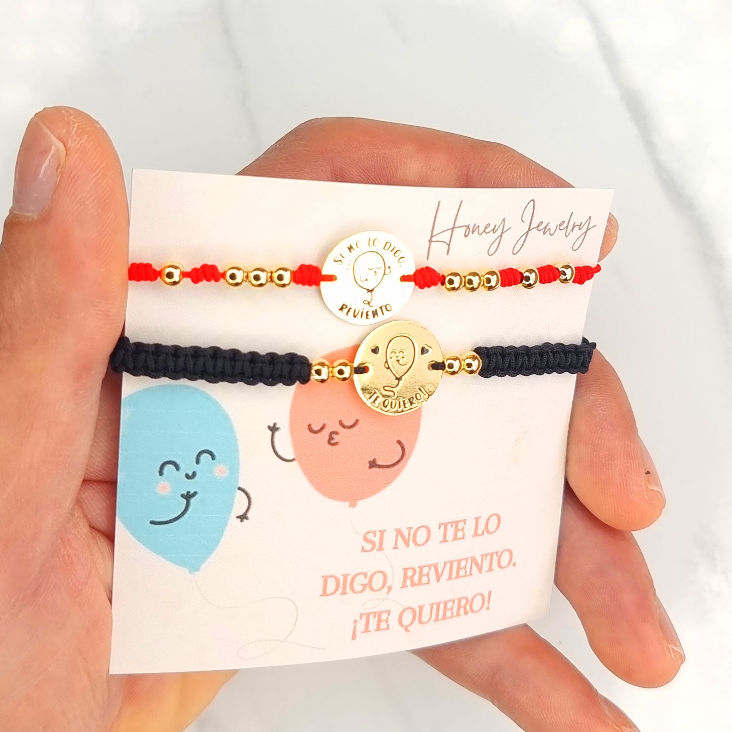 Pulsera para pareja globito