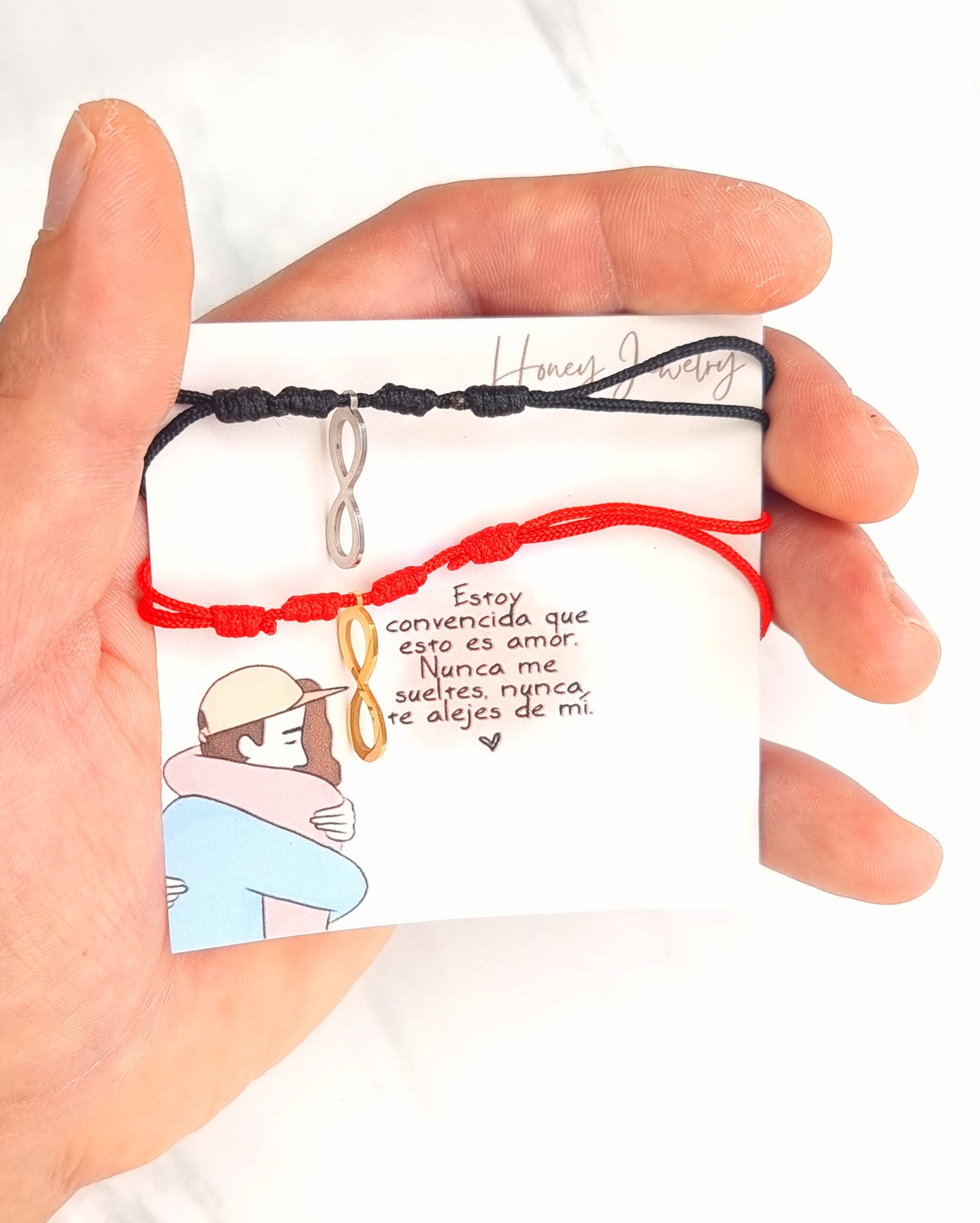 Pulsera para pareja infinito